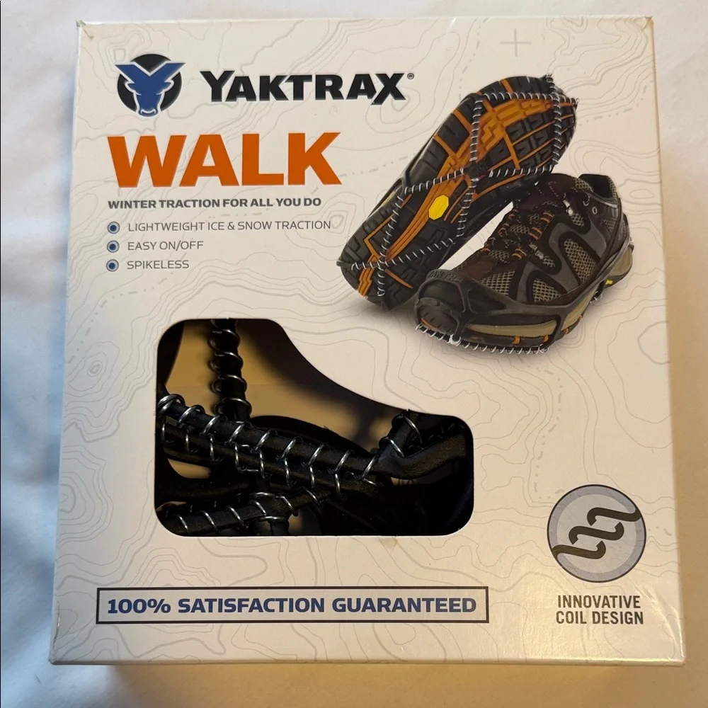 Yaktrax Black Walk Traction Cleats